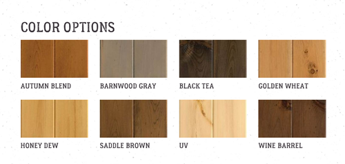 Stain Color Options