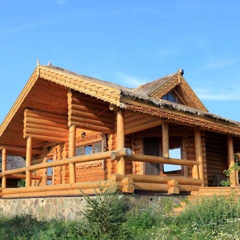 log cabin exterior ideas