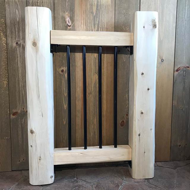 Black bar railing