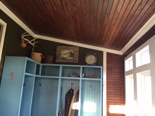 1x4 paneling in mud room