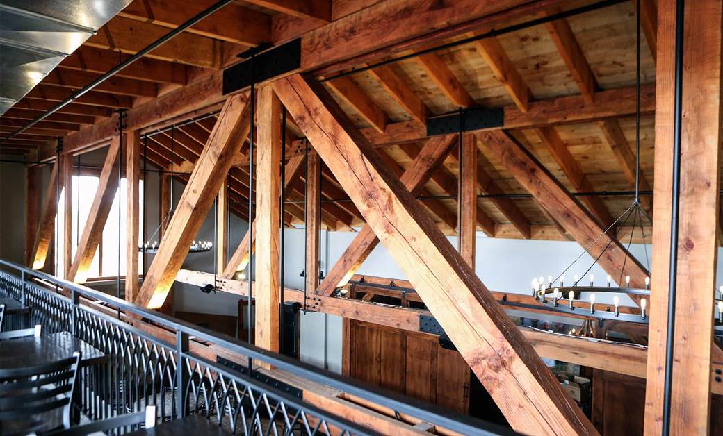 log and timber trusses