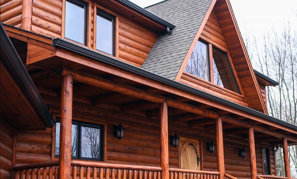 3X10 Cedar Hand Hewn Log Siding