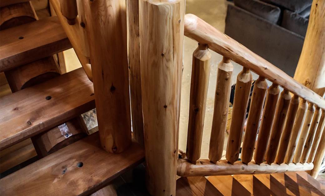 Classic Log Railing