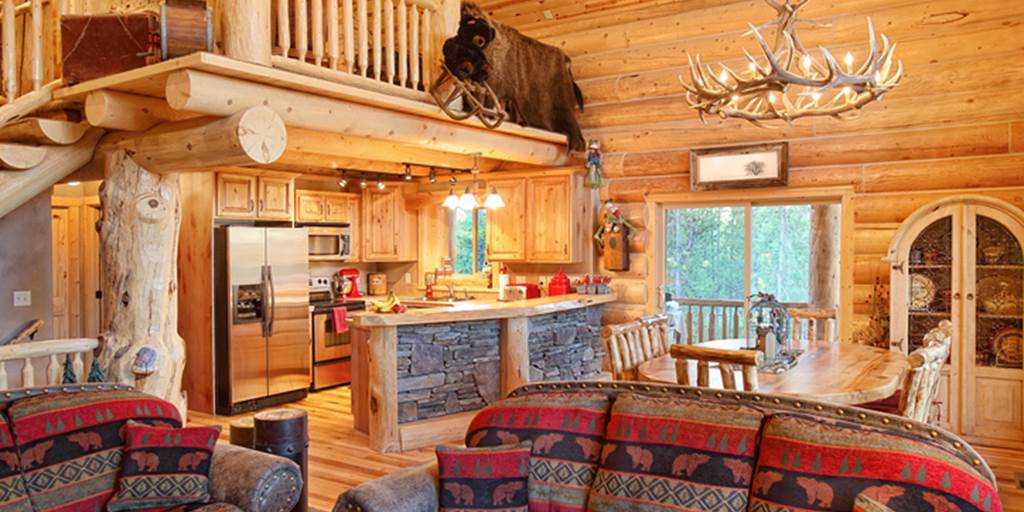 stained wood paneling