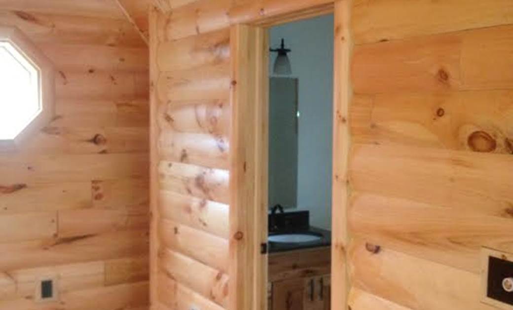 2×8 White pine quarter log siding