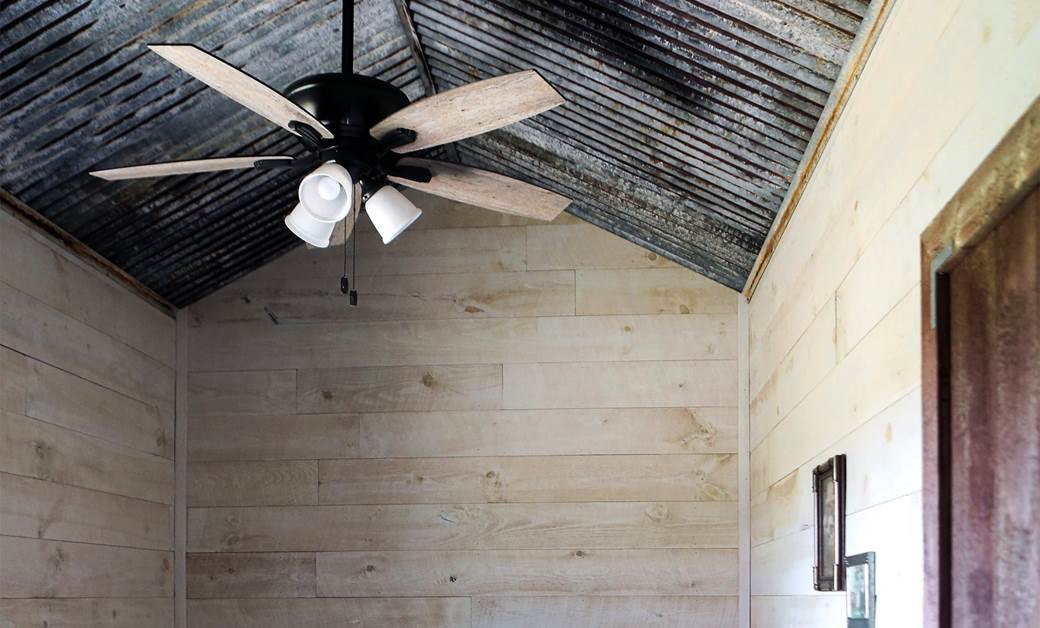Circle Sawn Shiplap in White Wash